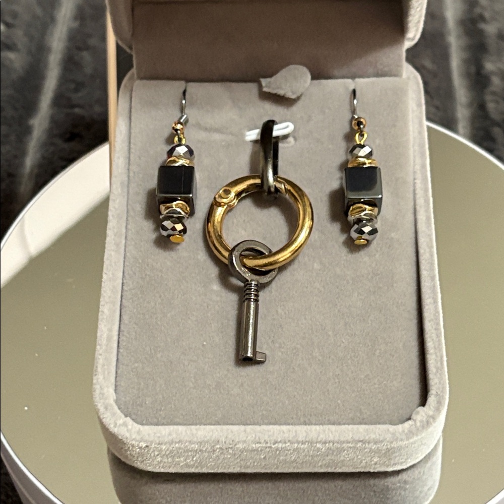 Gorgeous Jewelry set earrings and pendant